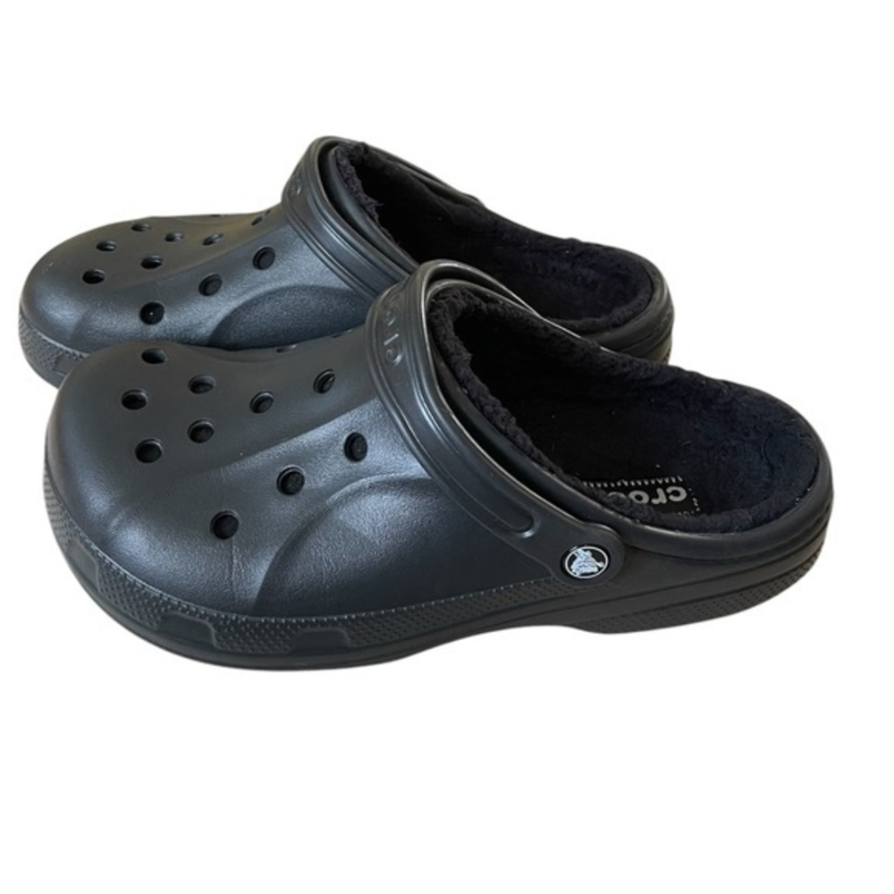 Crocs Classic Lined Slip On Clogs Shoes Sandals Black Men’s 10-Women’s‎ 12